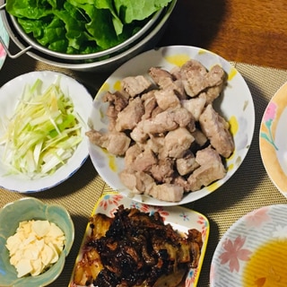 お家で焼肉！お手軽 ♪ サムギョプサル風